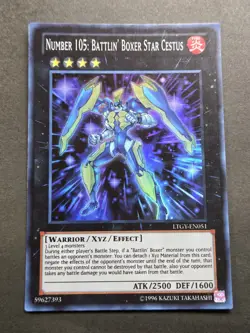 Number 105: Battlin' Boxer Star Cestus - LTGY-EN051 - Super Rare - 1st Ed - NM - Image 3