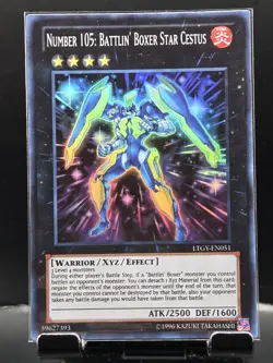Number 105: Battlin' Boxer Star Cestus - LTGY-EN051 - Super Rare - 1st Ed - NM - Image 5