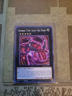 YUGIOH NUMBER C106: GIANT RED HAND DLCS-EN051 COMMON ED NM - Image 1