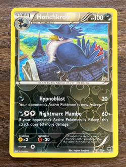 REVERSE HOLO Honchkrow 52/119 - 2014 Pokemon Phantom Forces Rare Card - CLEAN NM - Image 1