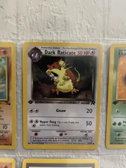 Lot of 5 Pokemon 1st Edition Card - Team Rocket & Fossil Set - Image 3