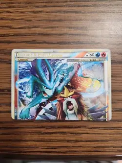 Pokemon TCG Unleashed Suicune and Entei Legend Top 94/95 Holo Card - Image 1