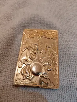 1999 Pokemon Charizard 23K Gold-Plated Trading Card Vintage - Image 1