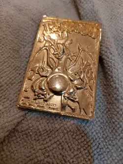 1999 Pokemon Charizard 23K Gold-Plated Trading Card Vintage - Image 5
