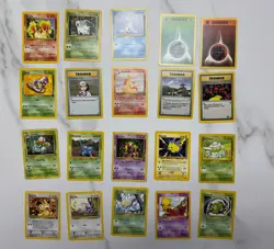 Lot of 20 Pokemon Cards Base Set including Mewtwo Promo 14 - Image 1