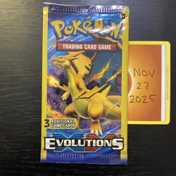 Pokemon XY EVOLUTIONS - (3-Card Mini) Booster Pack Complete Art Set (4) - SEALED - Image 3