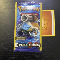 Pokemon XY EVOLUTIONS - (3-Card Mini) Booster Pack Complete Art Set (4) - SEALED - Image 5