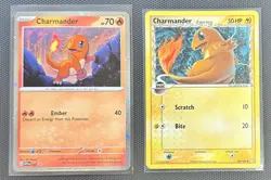 Pokemon Charmander 2 Card Lot TCG Pokemon Game UC Holo Vintage Card Bundle TCG.. - Image 1