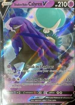 Shadow Rider Calyrex V - Promo SWSH: Sword & Shield Promo Cards SWSH131 NM - Image 1