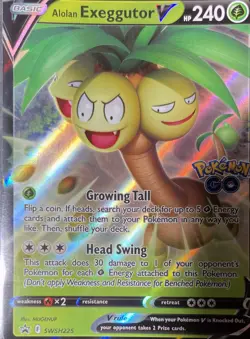 Alolan Exeggutor V Promo SWSH: Sword & Shield Promo Cards SWSH225 NM - Image 1