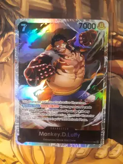 One Piece Card Game Monkey.D.Luffy OP04-090 SR - Kingdoms Of Intrigue - NM - Image 1
