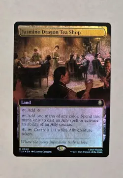 MTG Avatar - Jasmine Dragon Tea Shop Extended Art Foil R 0390 - Near Mint - Image 1