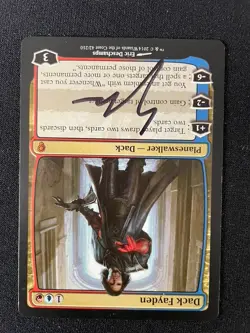 MtG Dack Fayden Conspiracy Regular Signed/Autographed LP Lightly Played - Image 2