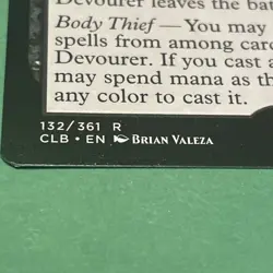 Intellect Devourer Battle for Baldur's Gate Mtg Misprint Missing Stamp Error - Image 2