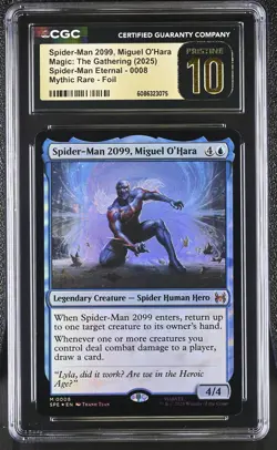 SPIDER-MAN 2099, MIGUEL O'HARA Marvel's Spider-Man Foil CGC Pristine 10 MTG - Image 1