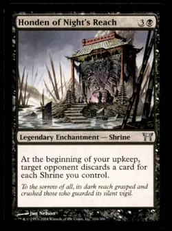 Honden of Night's Reach Champions of Kamigawa Light Play MTG Magic the Gathering - Image 1