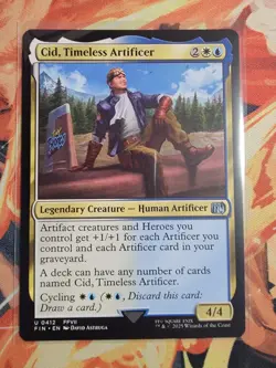 Cid, Timeless Artificer MTG Final Fantasy Regular Uncommon FIN 412 FFVII NM - Image 1