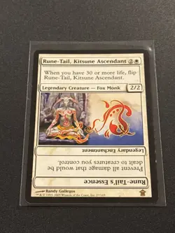 Saviors of Kamigawa Rune-Tail, Kitsune Ascendant MTG Magic the Gathering MP - Image 1