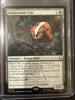 MTG Badgermole Cub Avatar TLA 0167 Mythic Infinite Mana Spike NM - Image 1