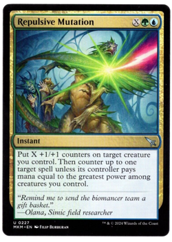 (x4) Repulsive Mutation 0227 Non Foil Uncommon Murders at Karlov Manor MTG NM - Image 1
