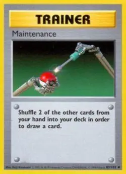 Heavily Played, English Pokemon Regular Maintenance - 83/102 - Uncommon - Shadow - Image 1