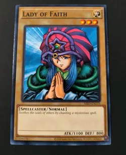 Yu-Gi-Oh! Metal Raiders Lady Of Faith Common Card MRD-EN119 NM - Image 1
