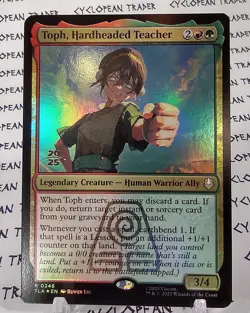 Prerelease FOIL TOPH, HARDHEADED TEACHER mtg NM The Last Airbender Rare - Image 1