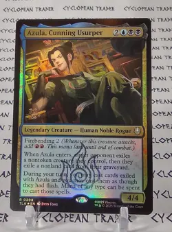 Prerelease FOIL AZULA, CUNNING USURPER mtg NM The Last Airbender Rare - Image 1