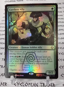 Prerelease FOIL EARTHEN ALLY mtg NM The Last Airbender Rare - Image 1