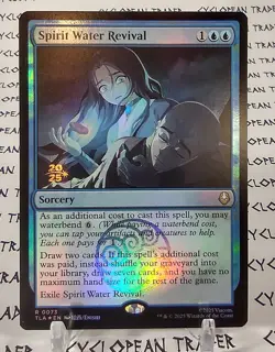 Prerelease FOIL SPIRIT WATER REVIVAL mtg NM The Last Airbender Rare - Image 1