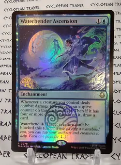 Prerelease FOIL WATERBENDER ASCENSION mtg NM The Last Airbender Rare - Image 1