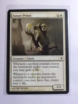 Magic The Gathering - Suture Priest - New Phyrexia (#25/175) Reg NM - Image 1