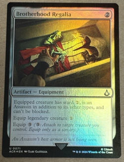 Brotherhood Regalia - MTG ACR U 0071 Foil NM - Image 1