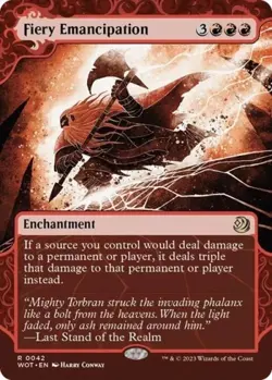 Fiery Emancipation #42 (NM) Wilds of Eldraine WOT Magic MTG - Image 1