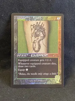 Skullclamp Rainbow Foil Rare 1663 Secret Lair Brain Dead Staples Magic MTG NM - Image 1