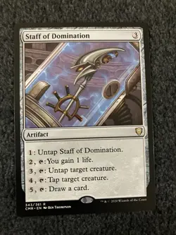 Magic The Gathering MTG - Staff of Domination - Commander Legends - Image 1