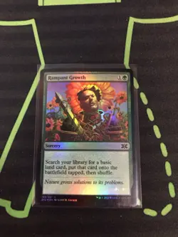 MTG Magic The Gathering Rampant Growth Foil 2X2 Green Sorcery Ramp Commander - Image 1