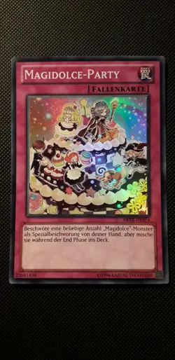 Yu-Gi-Oh! Magidolce-Party, ABYR-DE074, Super Rare, 2.Auflage, Deutsch, Near Mint - Image 1