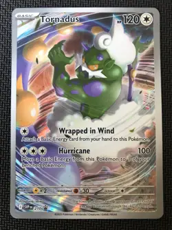Tornadus 210 Sv: Scarlet & Violet Promo Cards Holo Illustration Rare IR near min - Image 1