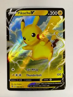 PIKACHU V 086/264 POKEMON CARD FUSION STRIKE - Image 1