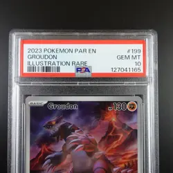PSA 10 Groudon 199/182 Pokemon Paradox Rift Graded Card - Image 2