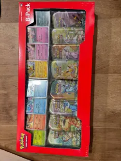 Pokemon TCG Prismatic Evolutions Costco 8 Mini-Tin Bundle w/ Promo Cards NEW - Image 1