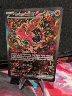 2025 Pokemon Phantasmal Flames Promo Card 024 Oricorio EX from Charizard UPC 2x - Image 2