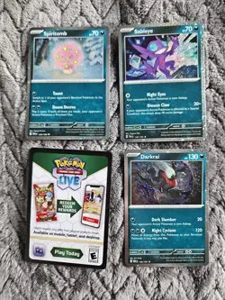 Pokemon TCG Triple Whammy Darkrai Tin Collector Tin w 3 Foil Cards & Live Code - Image 3