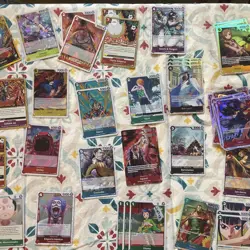 One Piece TCG 200+ Card Bulk Lot SR, R, L, Foils English - Image 3
