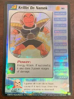 Krillin On Namek HOLO FOIL Rare LIMITED DBZ Score CCG DRAGON BALL Z TCG Card - Image 1