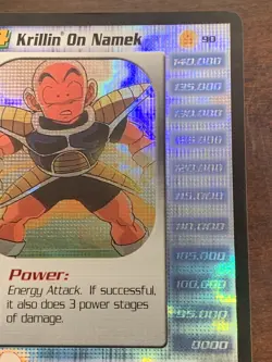 Krillin On Namek HOLO FOIL Rare LIMITED DBZ Score CCG DRAGON BALL Z TCG Card - Image 4