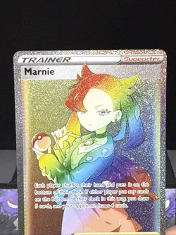 Pokemon Card Marnie 208/202 Sword & Shield Base Full Art Secret Rare Near Mint - Image 2