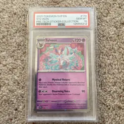 Pokemon Card PSA 10 Sylveon SVP172 Promo Cosmos Holo Prismatic Evolutions 2025 - Image 1