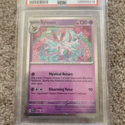 Pokemon Card PSA 10 Sylveon SVP172 Promo Cosmos Holo Prismatic Evolutions 2025 - Image 3